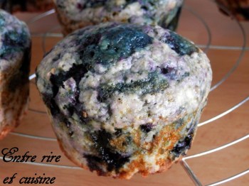 Muffins citron et myrtilles Chrystel