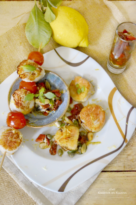 Saint jacques plancha Cathy kaderick