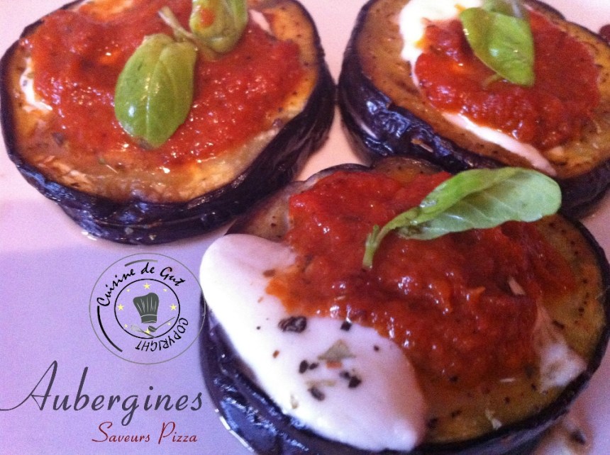 Aubergines saveurs pizza