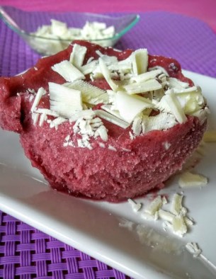 Sorbet cerise et chocolat blanc Isa depuis sorbet prunes