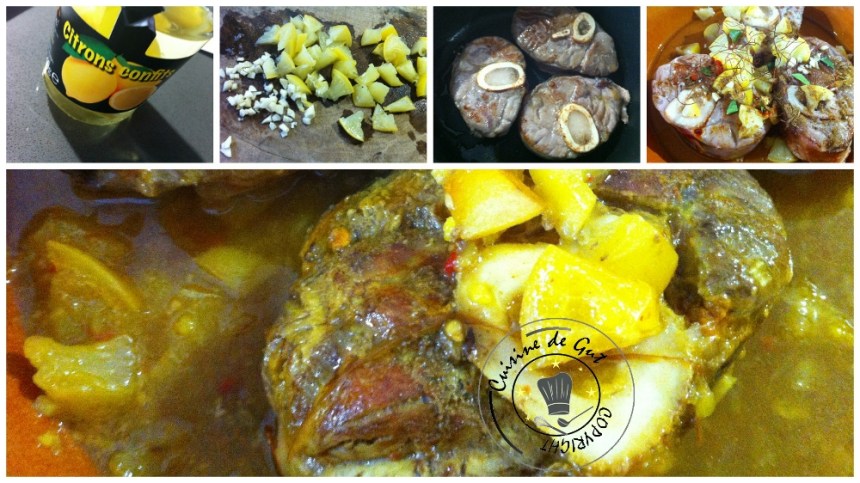 Tanjia de jarret de veau au citron confit et safran