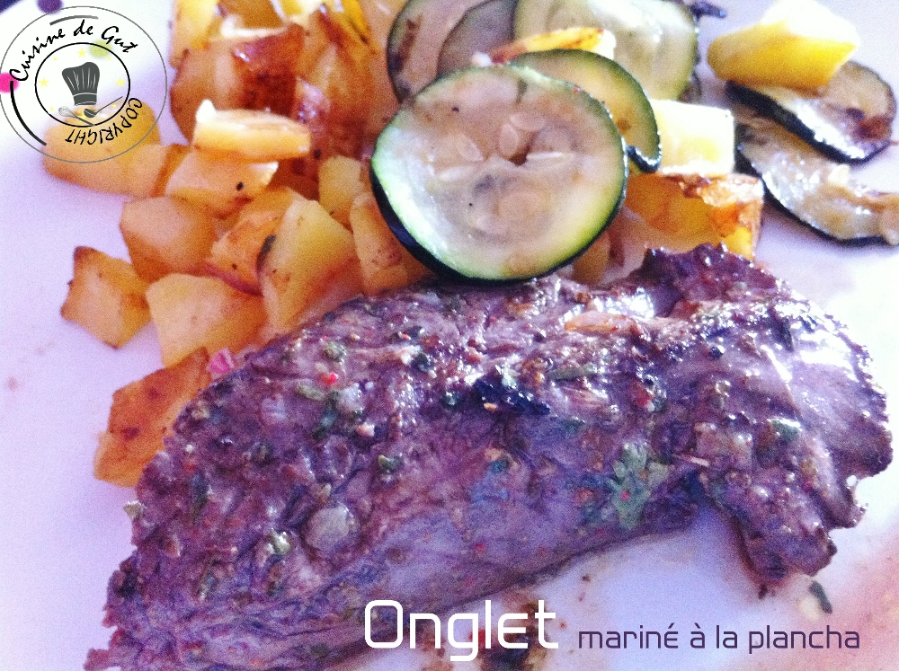 Onglet mariné à la plancha1
