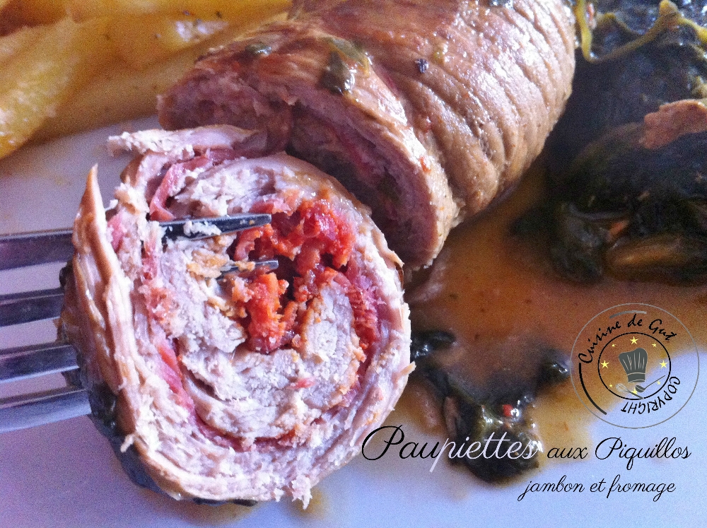 Paupiettes aux piquillos jambon et fromage2