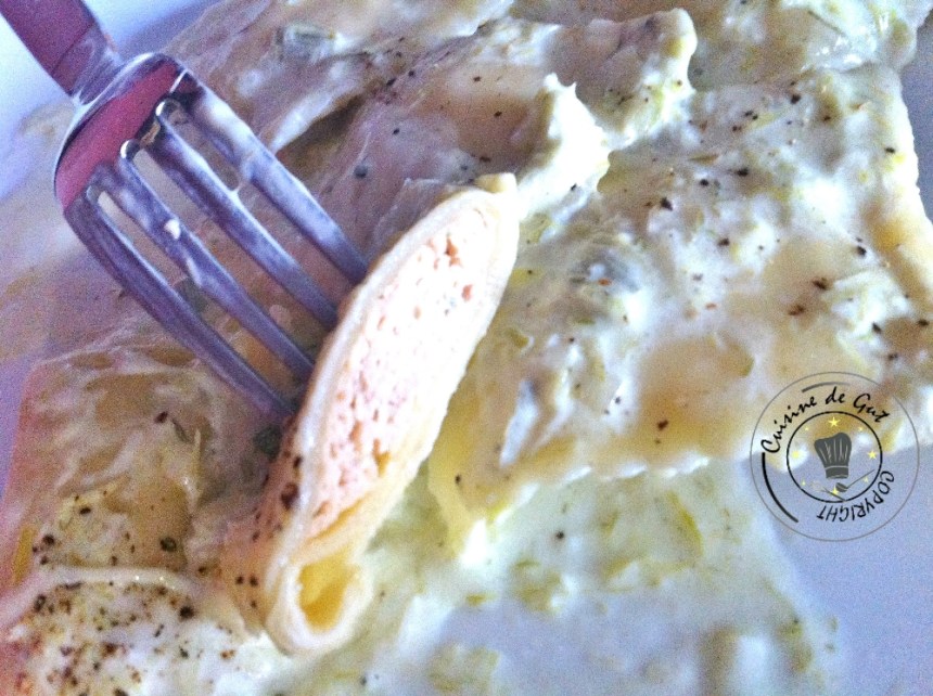 Raviolis de truite fumée au poivre de Sichuan et sa crème de poireaux2