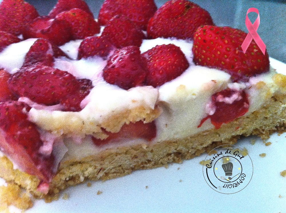 Tarte aux fraises façon sablé breton2