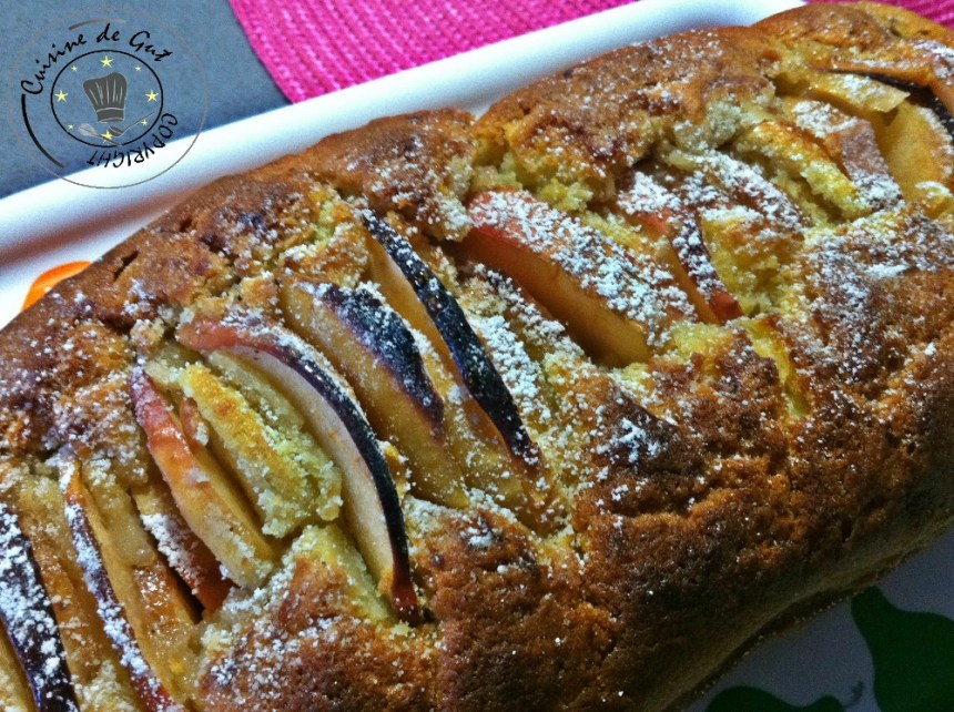Cake aux pommes et sirop de noisettes1