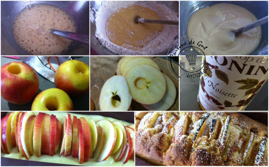 Cake aux pommes et sirop de noisettes3