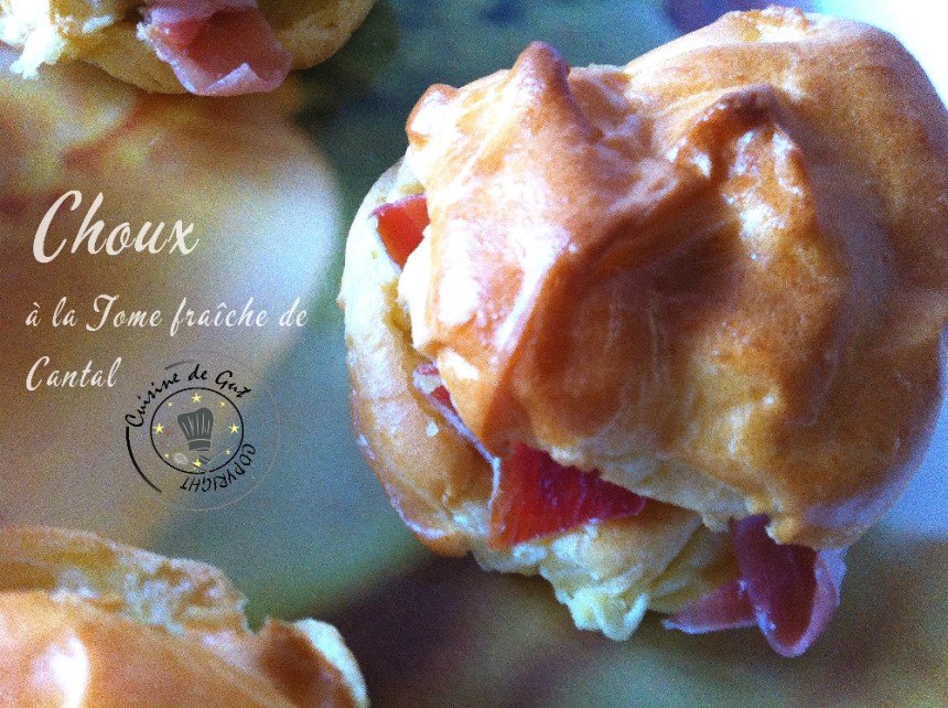 Choux à la tome fraiche de cantal