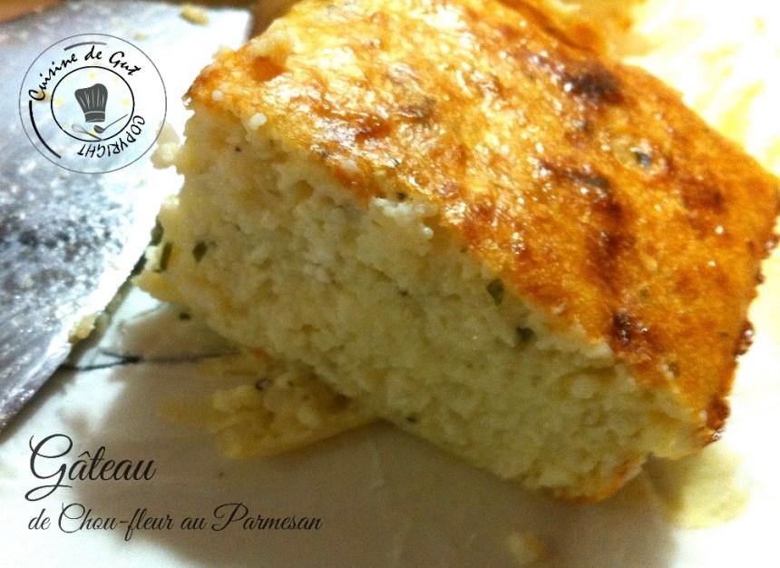 Gâteau de chou fleur au parmesan 1