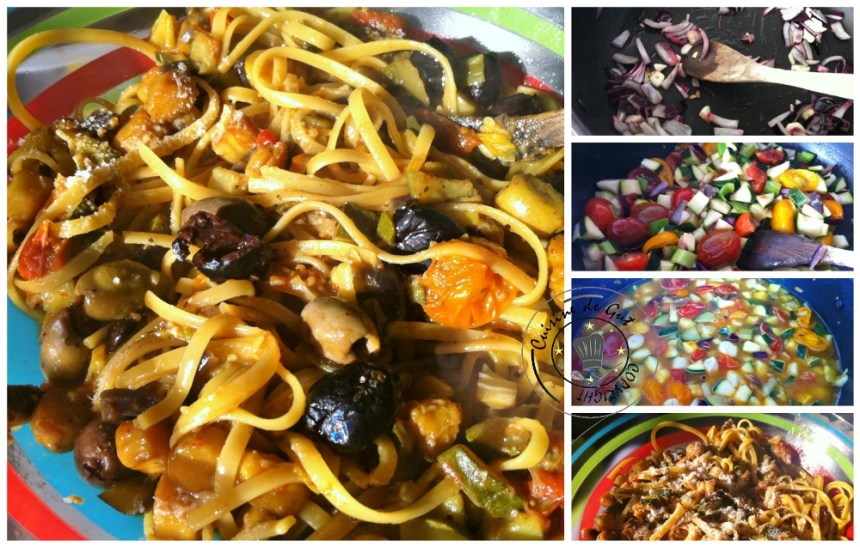 Linguines au curcuma