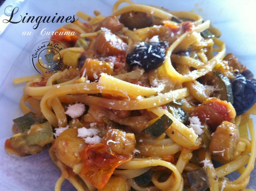 Linguines au curcuma1