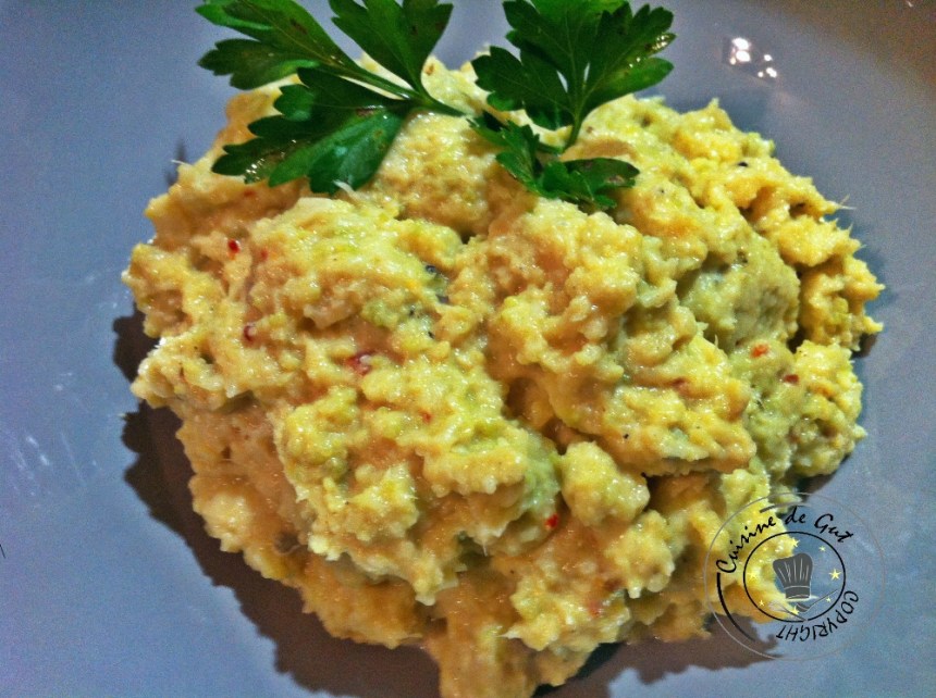 Purée aux 2 choux et 2 fromages1