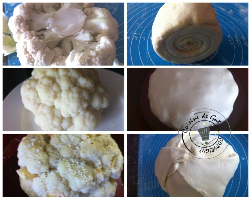 Chou fleur en feuilleté2