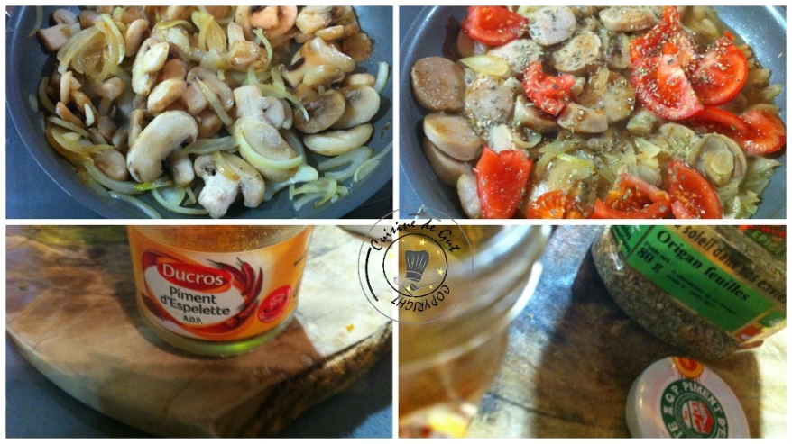 Poêlée de boudin et champignons aux olives3