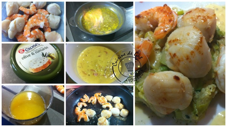 St-Jacques et crevettes, orange et whisky2