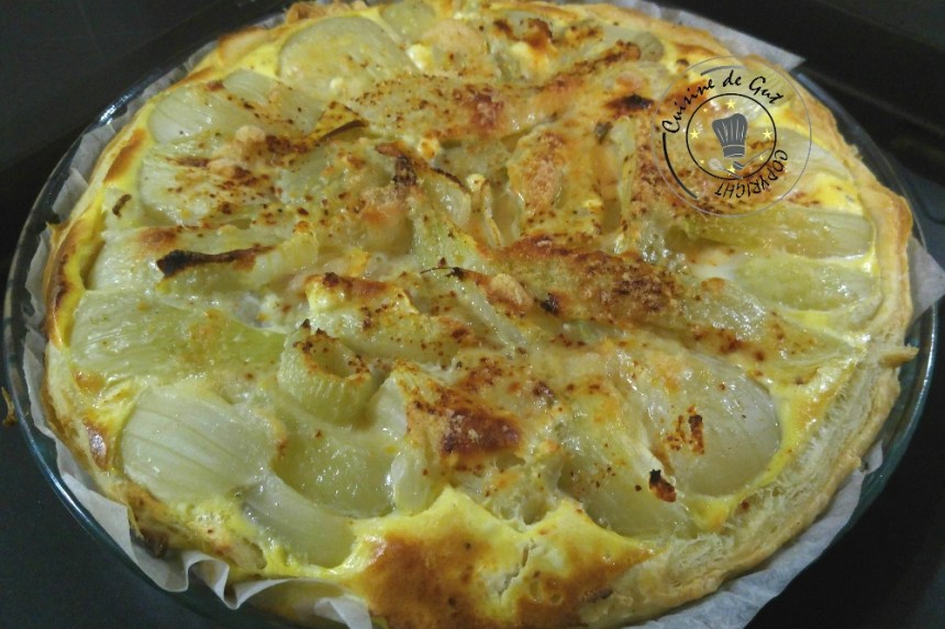 Tarte fenouil pomme au cumin