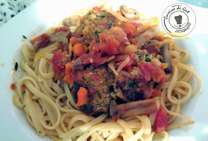 Boulettes de sardines et pâtes