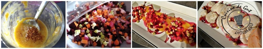 Foie gras noix de Stjacques Réalisation