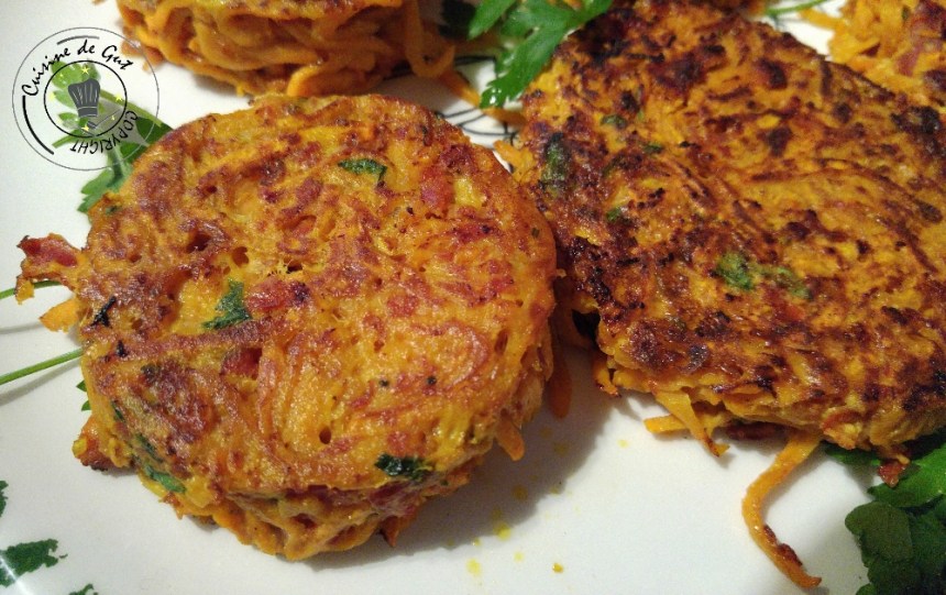 Galettes de patates douces et chorizo