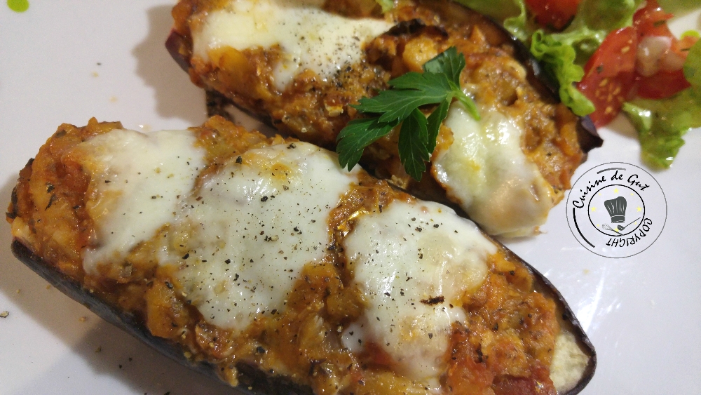 Aubergines mozza sardines