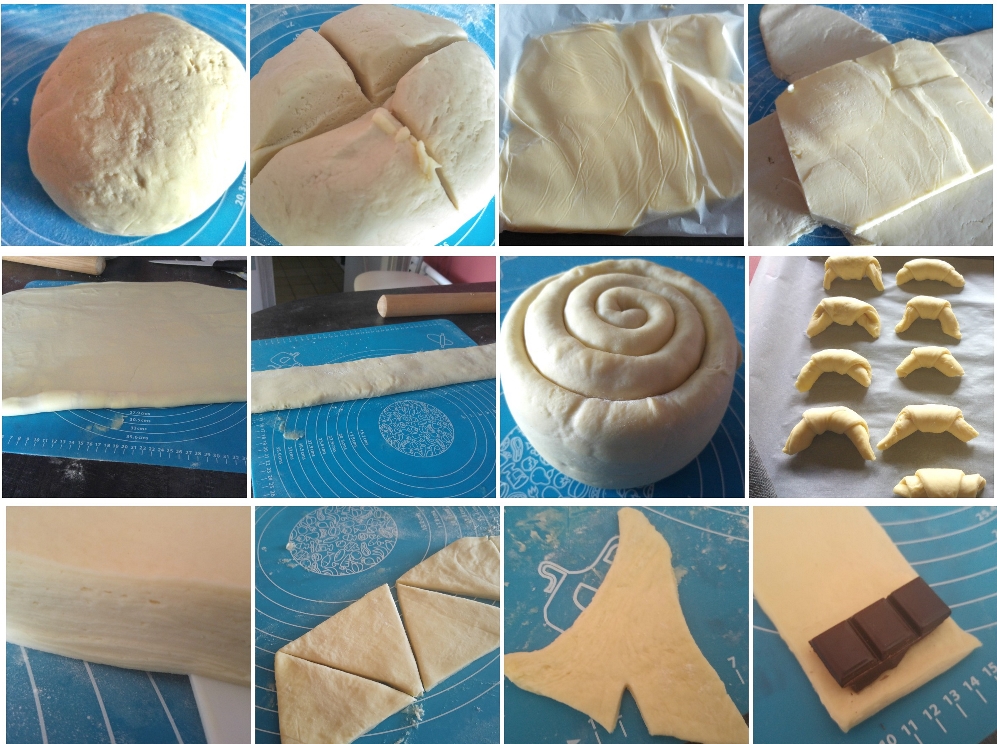 Viennoiseries en pâte escargot 3