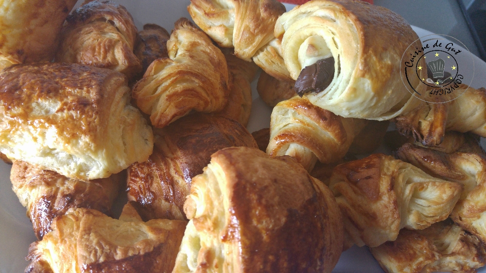 Viennoiseries en pâte escargot