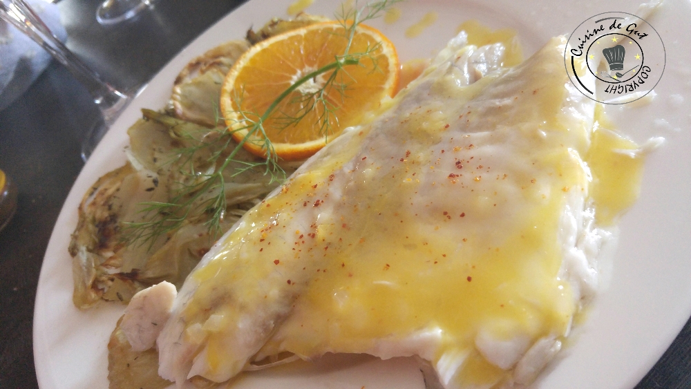 Dorade sauce orange et fenouil au four