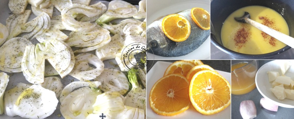 Dorade sauce orange et fenouil au four1