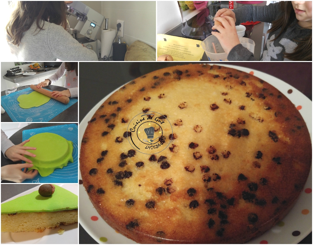 Gâteau en pâte à sucre 3 parfums 2