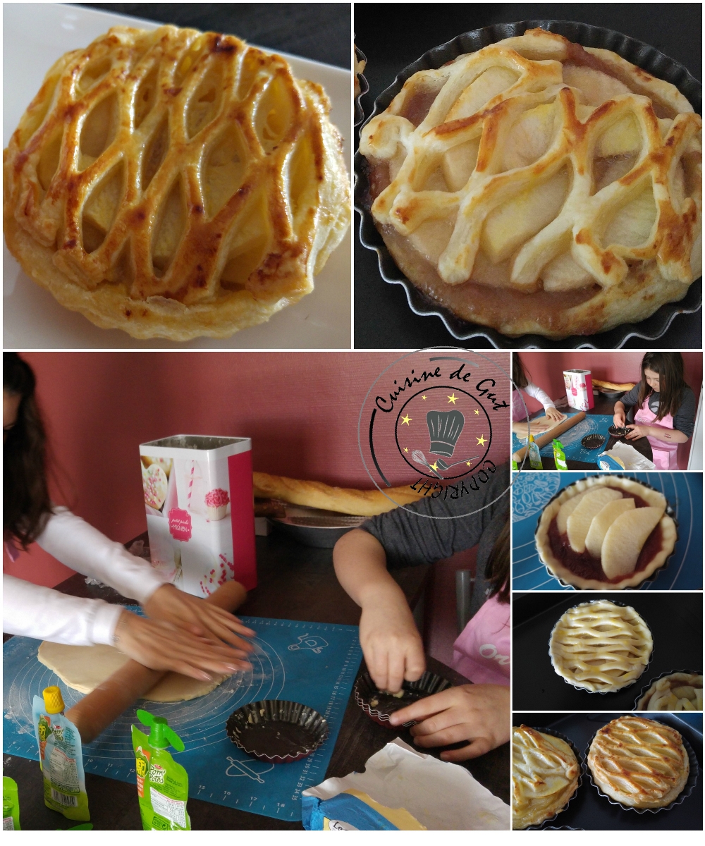 Tartelettes aux pommes grillage2