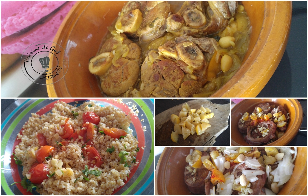 Tajine de jarrret de veau citron confit amandes2