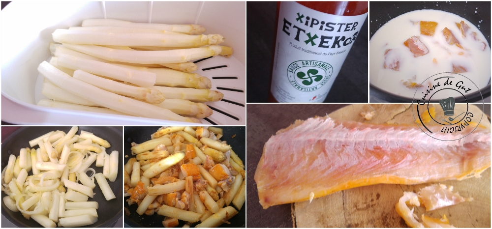 Asperges et haddock sauce xipister