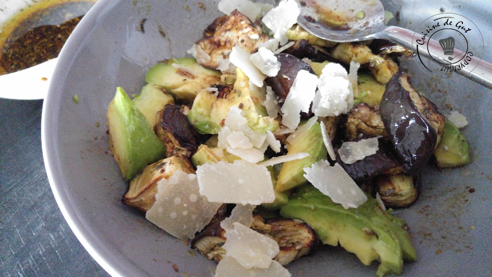 Aubergines et avocat à l'italienne