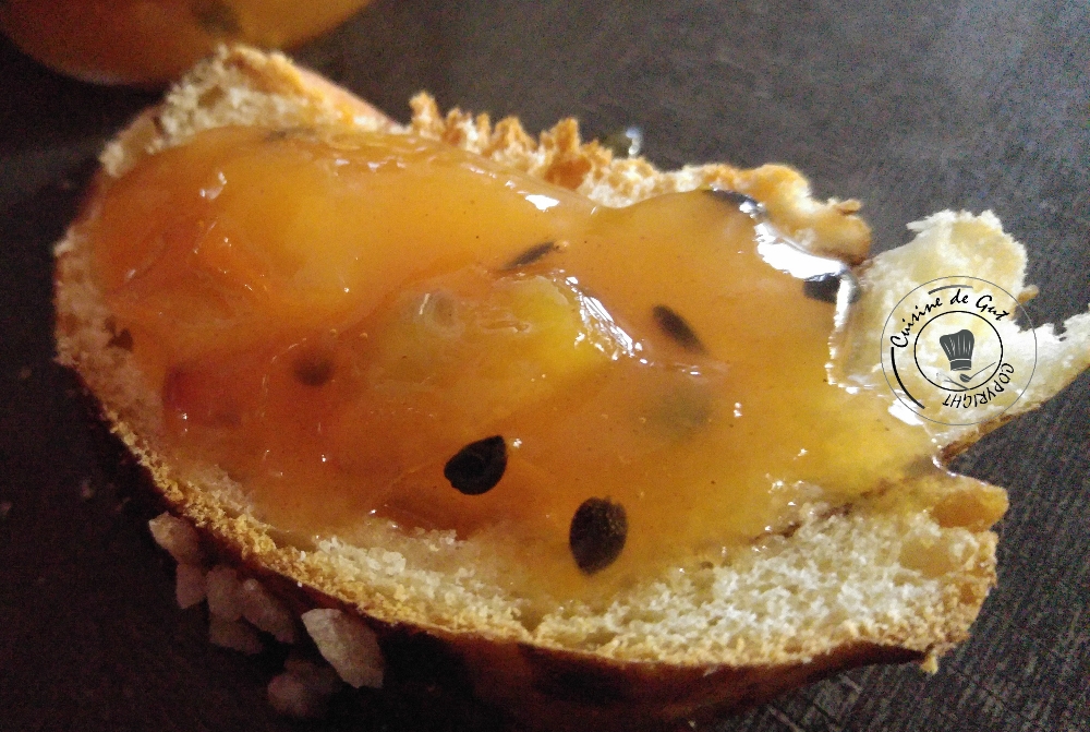 Confiture mangue passion bananes à la canelle