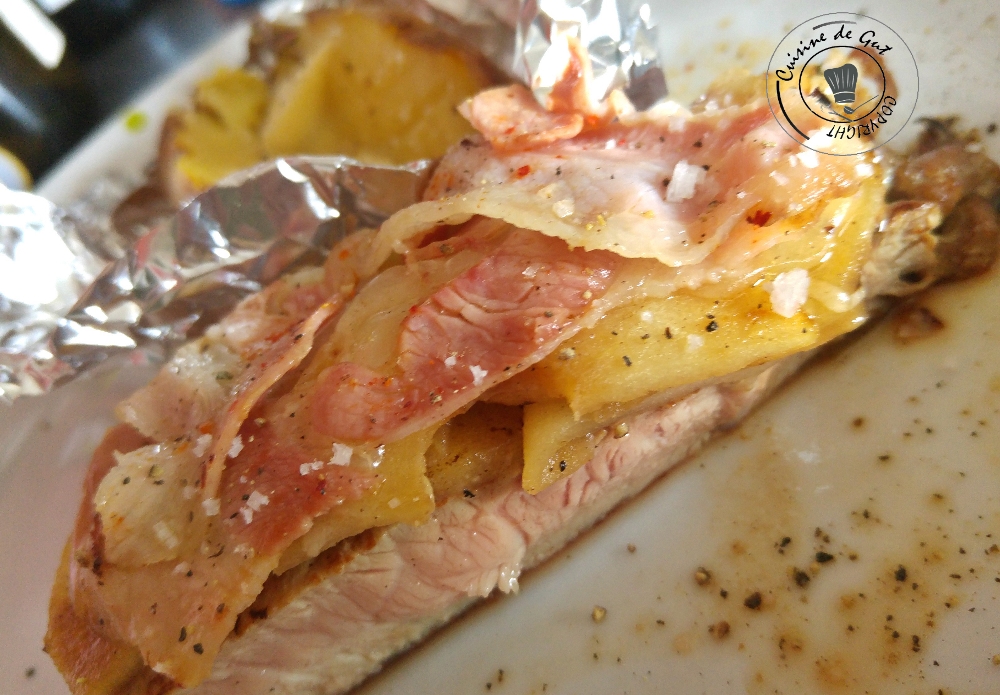 Casi de veau à la plancha aux pommes et brebis