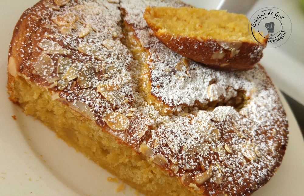 Gâteau amandes compote de pommes2