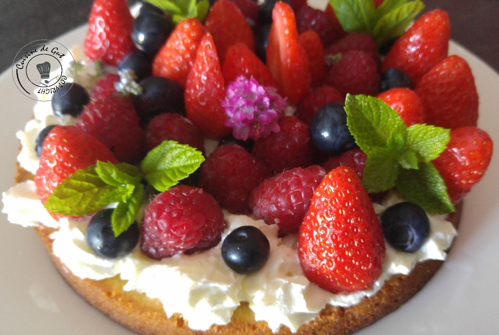 Gâteau fruité amandes pistaches