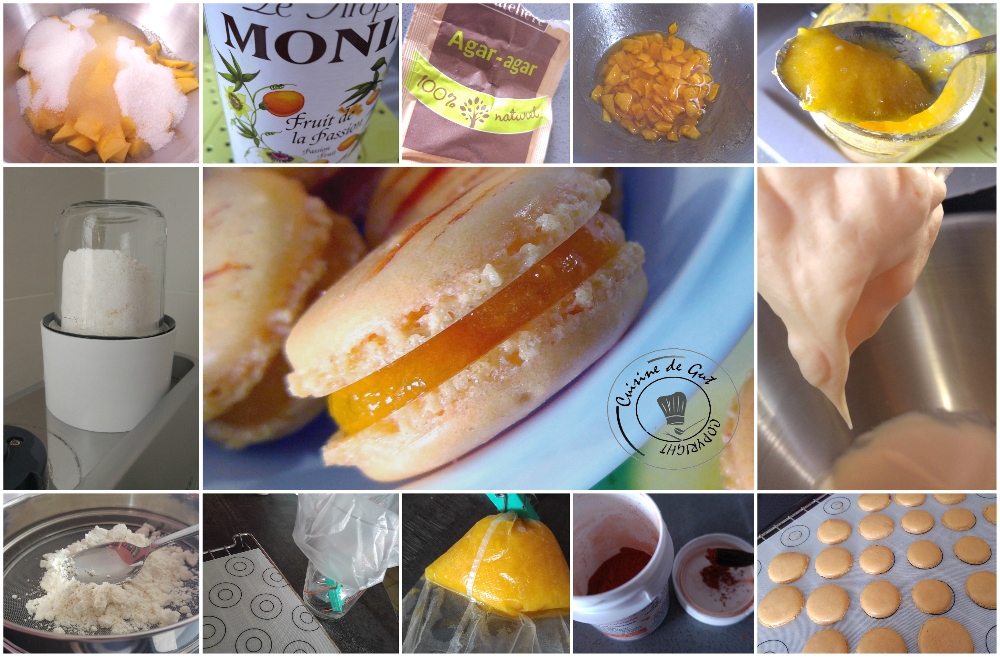 Macarons mangue passion4