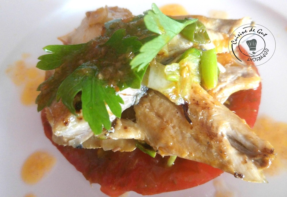 Plancha de sardines froides sauceXipister