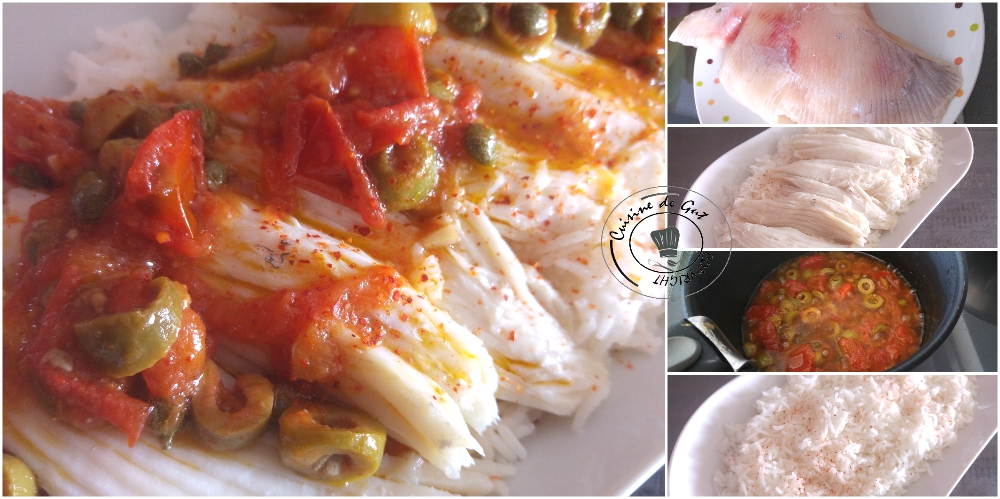 Aile de raie froide capres et olives2