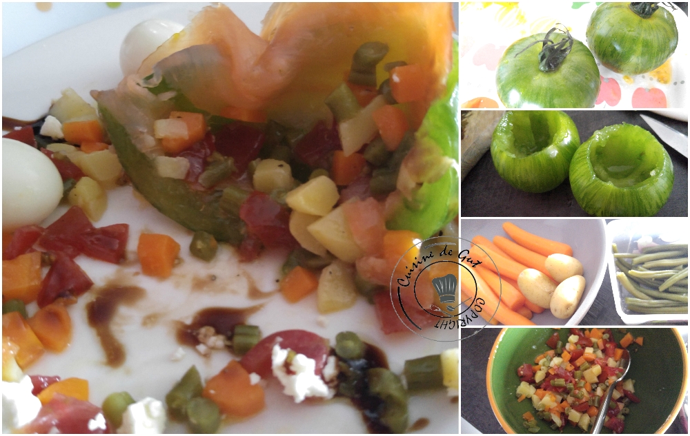 Green d'antan et truite fumée et sa brunoise de légumes2