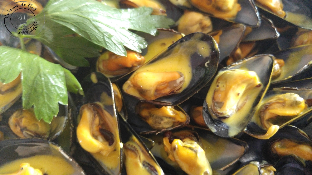Moules mayo safranée