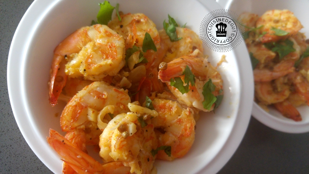 Crevettes grillées à l'orange et épices