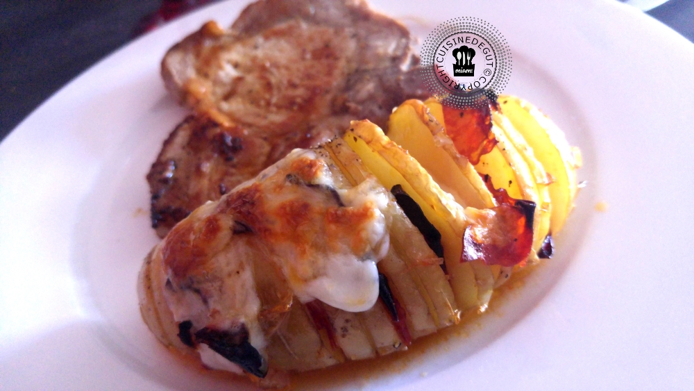 Pommes de terre suédoises chorizo et mozzarella