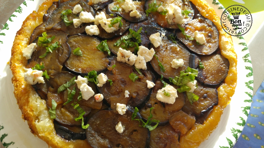 Tatin d'aubergine basilic et feta