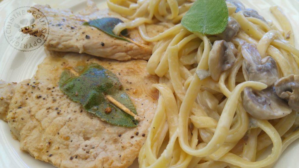 esacaloppe-de-veau-a-la-sauge-et-linguines-aux-champignons-de-paris