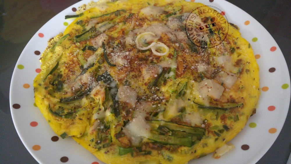 Omelettes aux courgettes, parmesan et sumac