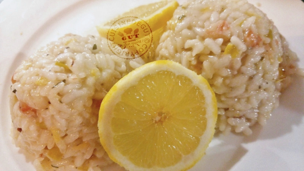 risottoaucitronpoireauxcrevettesetparmesan