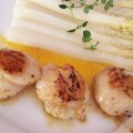 Asperges et St-Jacques au beurre&nbsp;d&rsquo;orange1