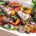 Salade de légumes printaniers et&nbsp;sardines